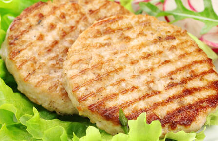 Chicken burger patties