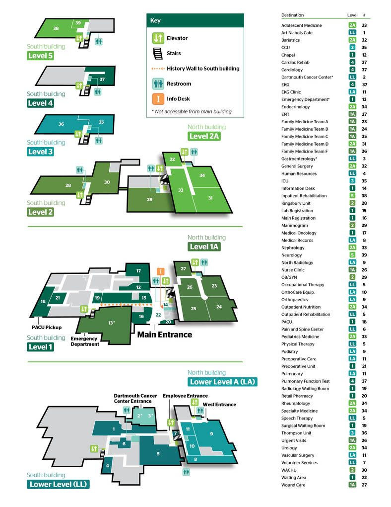 Cheshire Medical Center Floorplan map